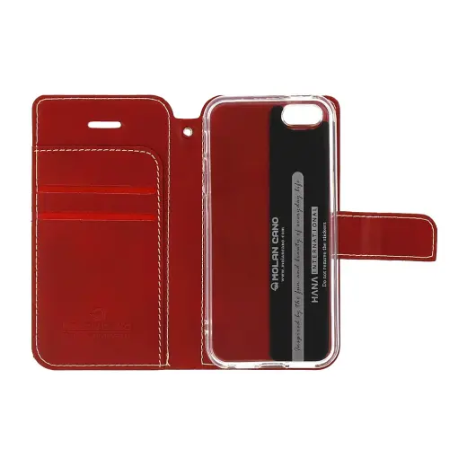 Molan Cano Issue Book Case for iPhone 7|8|SE2020 Red