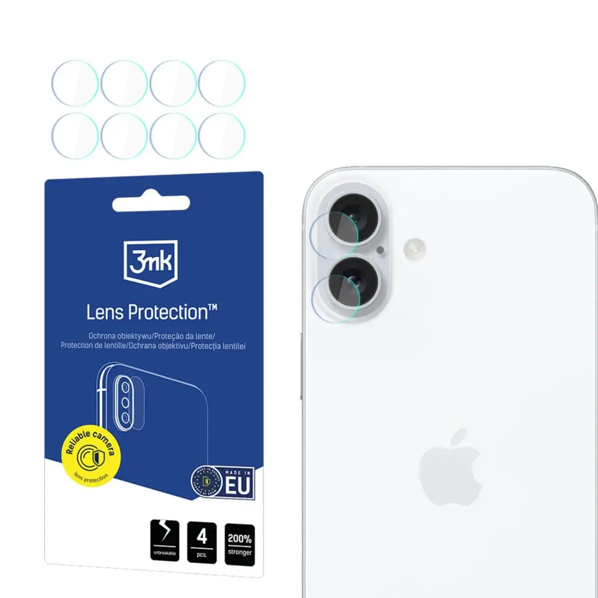 3mk Lens Protection Camera Lens Glass for Apple iPhone 17
