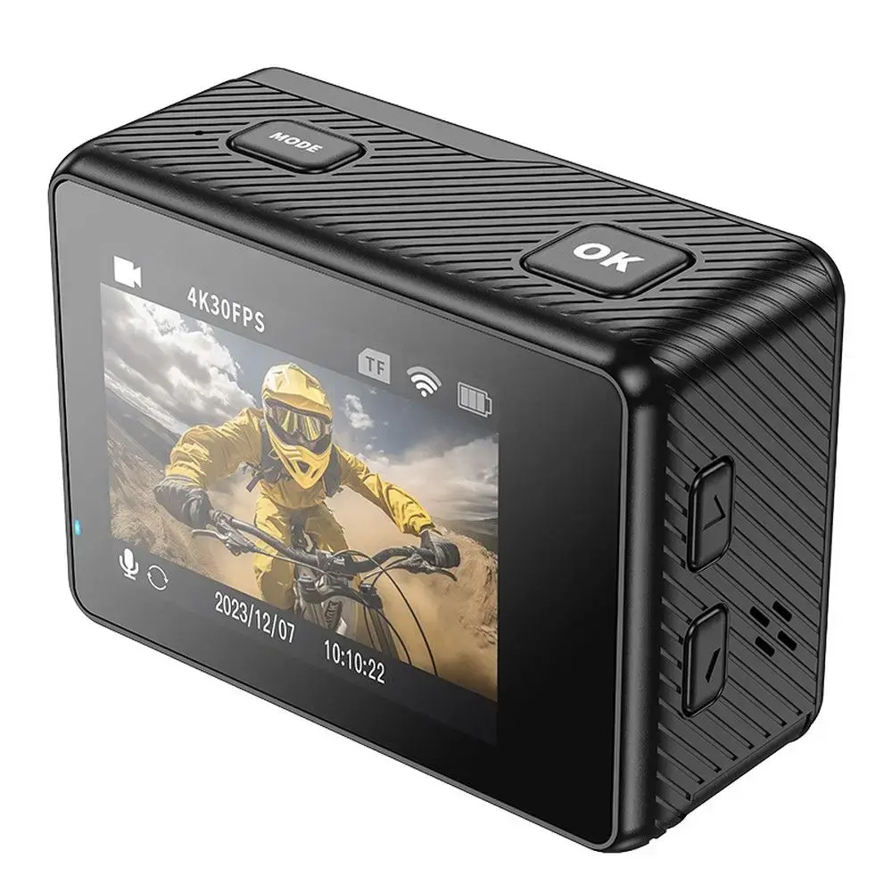 Sports camera Hoco with two screens 1,3" + 2" 4K/30fps DV101 black