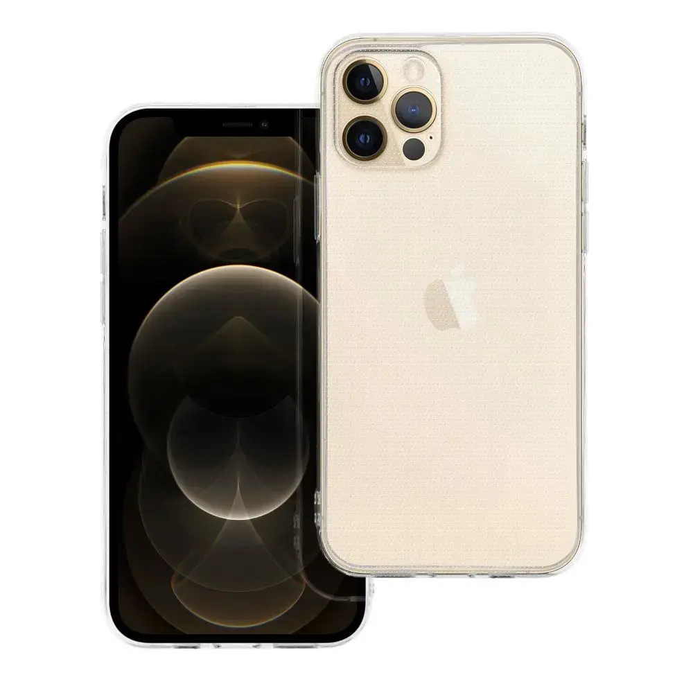 CLEAR 2 mm maciņš telefonam iPhone 12 Pro caurspīdīgs