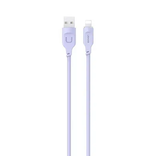 USAMS Lithe Series SJ565USB03 провод для передачи данных и зарядки | USB-A на Lightning | 12W | 1.2m | фиолетовый