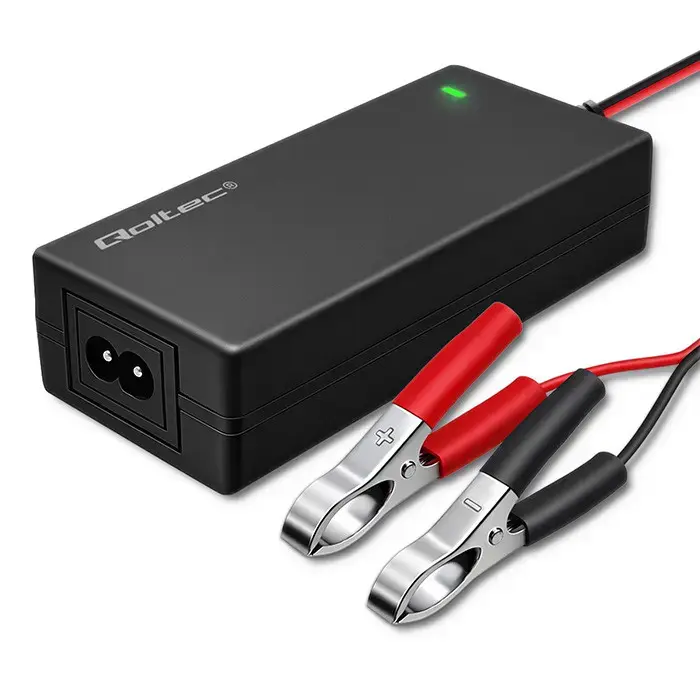 Qoltec Automatic charger for AGM GEL STD batteries | 12V charger | 4A | 48W | LED | 1.8m cable
