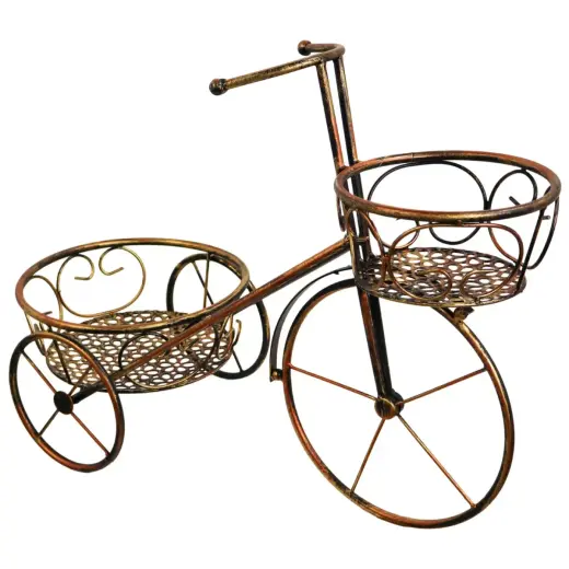 Flower pot holder Bicycle, metal, 2-slot, 55x25x43cm, b