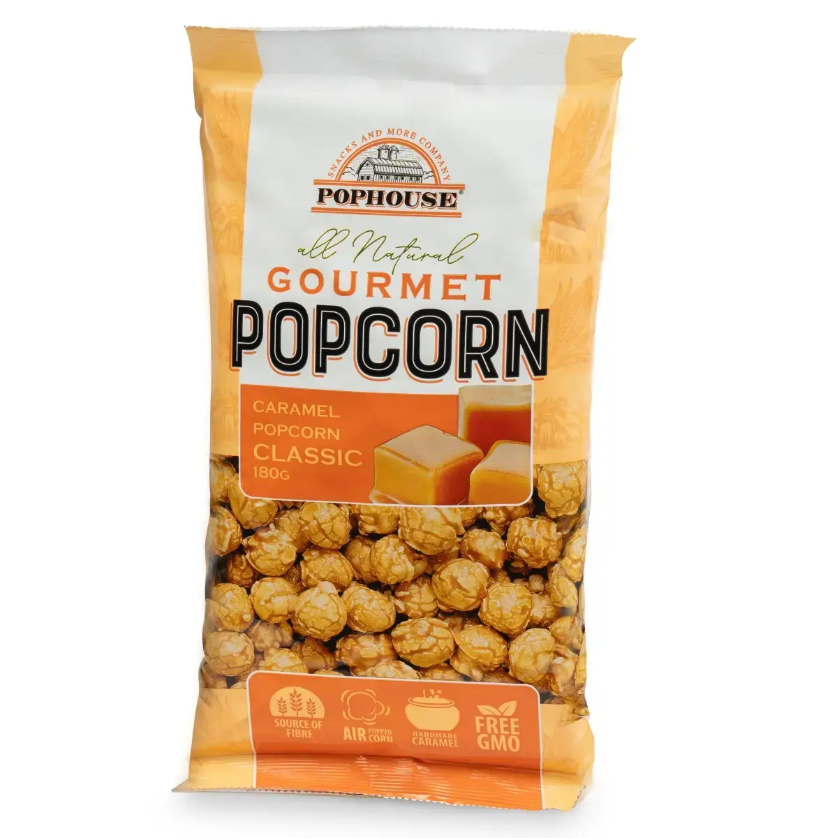 Karameļu Popkorns POPHOUSE Classic, 180g