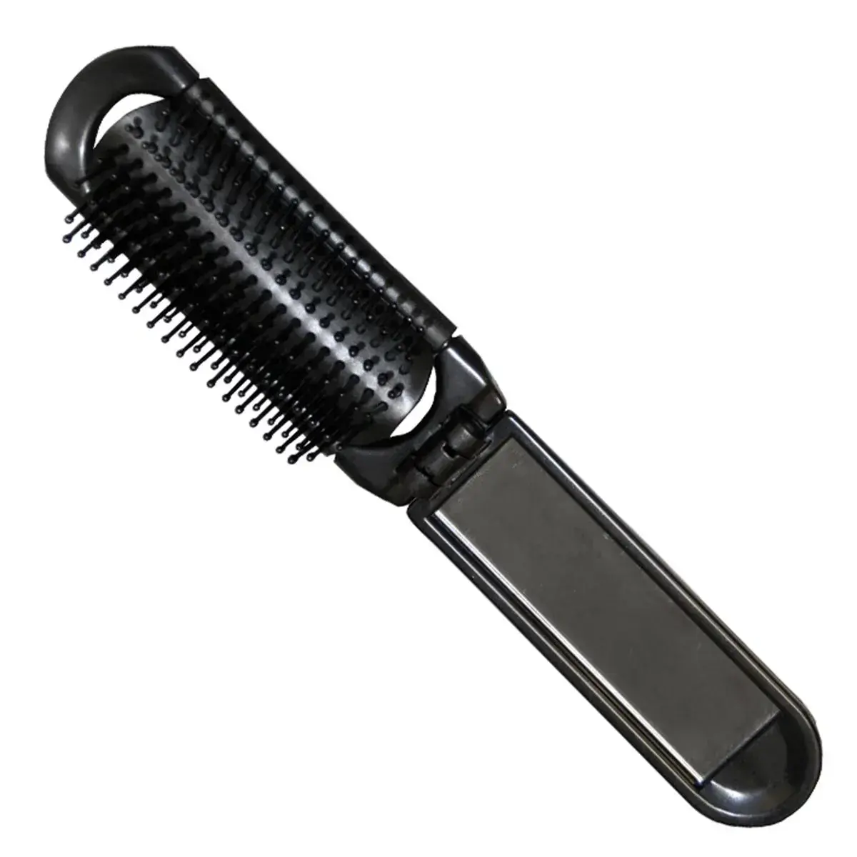 EUROSTIL Black Foldable Hairbrush with Black
