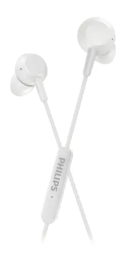 PHILIPS In-Ear austiņas ar mikrofonu, baltas