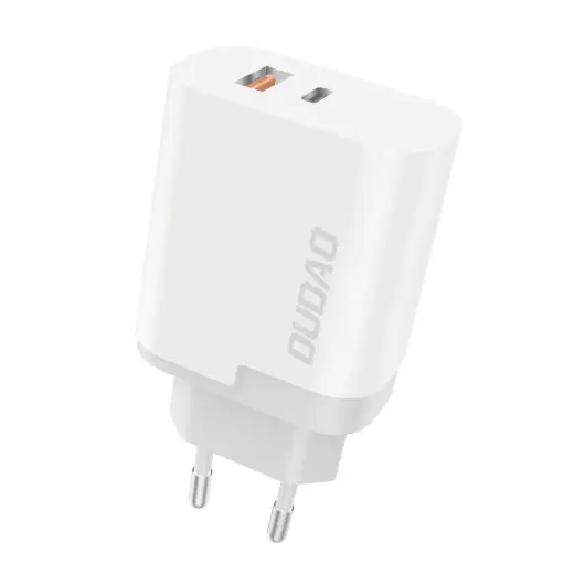 Dudao wall charger EU adapter USB | USB Typ C Power Delivery Quick Charge 3.0 3A 22,5W white (A6xsEU white)