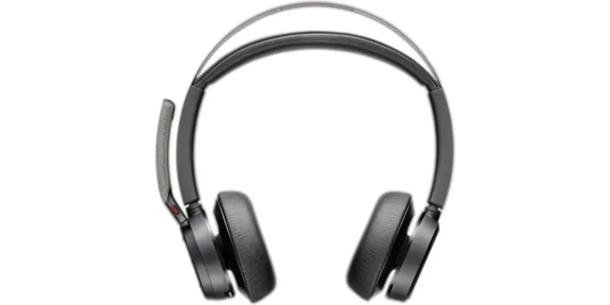 HP Poly Voyager Focus 2 Microsoft Teams Bluetooth austiņas ar uzlādes statīvu melnas