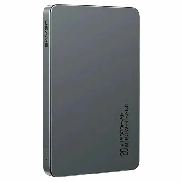 USAMS CY Series 5KCD23101 (US-CD231) ārējais akumulators (powerbank) | 5000 mAh | 20W | aptraipīts