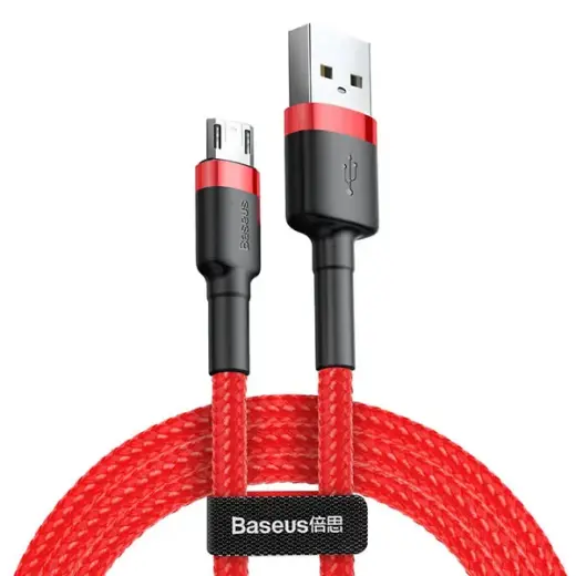 Baseus Cafule data transfer and charging cable | USB-A to Micro USB | 12W | 1m | red