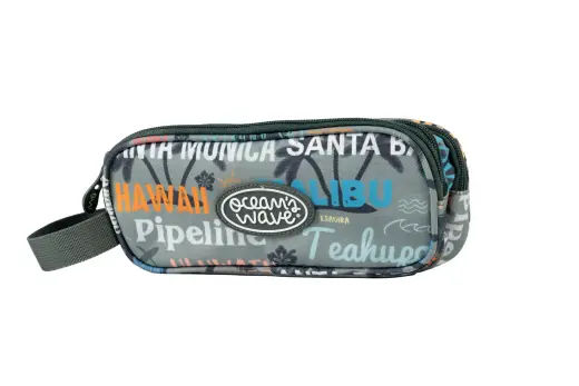 Penālis OCW MALIBU GREY, bez pildījuma, ar 3 rāvējslēdzējiem
