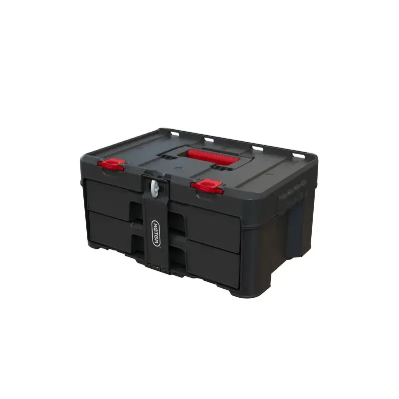 Instrumentu kaste ar 2 atvilktnēm Stack'N'Roll 2 Drawers 48,1x33,2x23,3cm