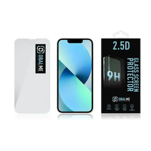OBAL:ME 2.5D grūdintas stiklas telefonui Apple iPhone 13 mini, permatomas