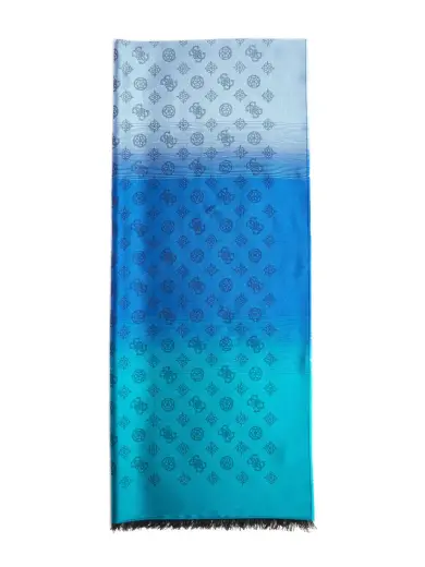 Guess, Guess, Textile Scarf, Blue, 80 x 190 cm, For Women