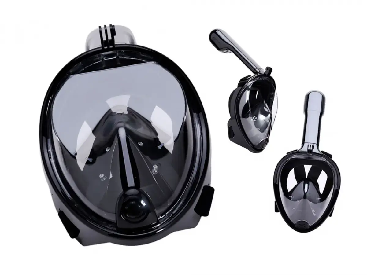 Snorkelēšanas sejas maska (niršanas maska) L|XL Zila
