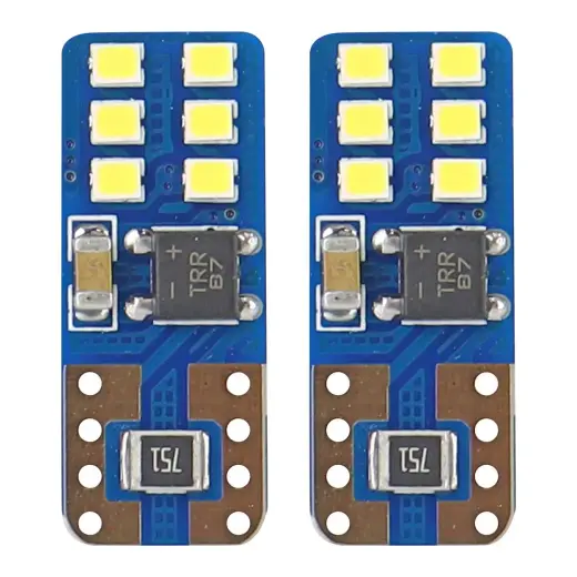 LED CANBUS 12SMD UltraBright 2016 T10e (W5W)  White 12V/24V