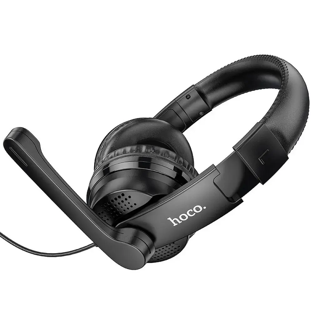 Wire headphones Jack 3,5 mm Hoco W103 black
