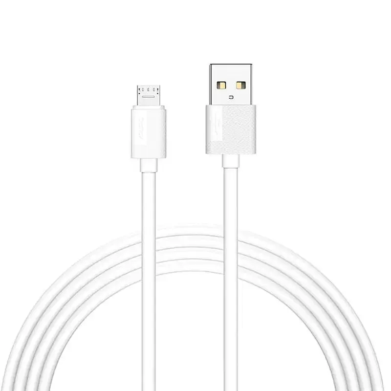 CABLE T-PHOX NETS MICRO USB WHITE 3A ; PVC ; 2M