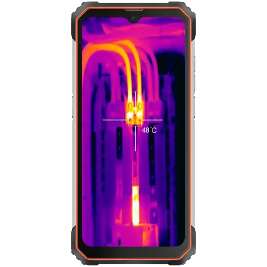 Blackview Rugged BL8800 Dual 5G Pro 6.58" FHD+IPS 1080x2408 8GB/128GB, MT6833V Octa-core 2.2GHz, 16MP Front/5MP+50MP Back Camera FLIR thermal camera Battery 8380mAh Type-C Android 11 Fingerprint Dual SIM NFC NO Charger MIL-STD-810H Orange