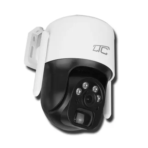 Solar rotary exterior IP camera white IP66 PTZ WiFi IP 3Mpix  3W USB-C 5V 9600mAh 320* SMART LTC Vision