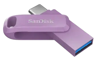 Zibatmiņa SanDisk Ultra Dual Drive Go USB-A / USB Type-C 256GB Lavender