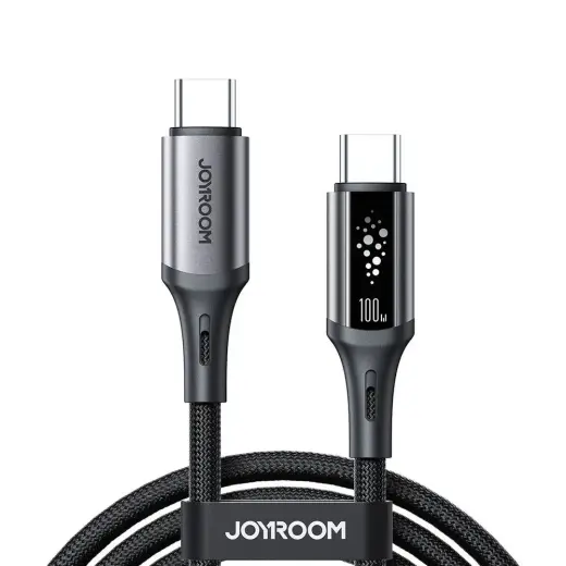 Joyroom S-A60 StarTalk datu pārraides un uzlādes vads | USB-C uz USB-C | 100W | 1.2m | melns