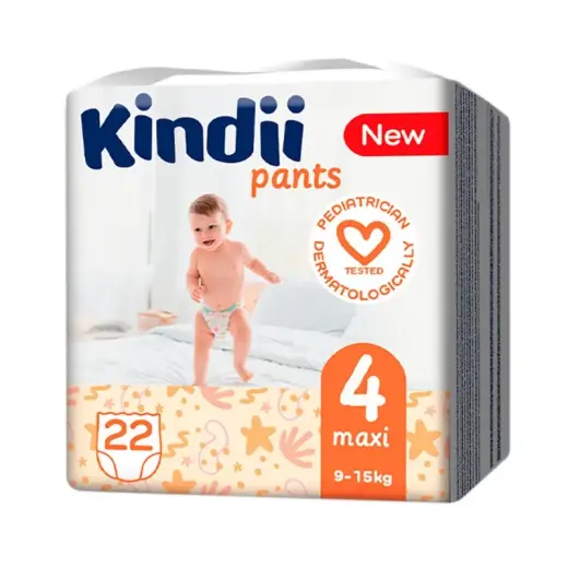 Autiņbiksītes Kindii maxi izmērs 4 (9-15 kg) 22 gab.