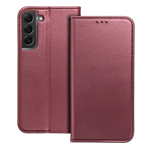Smart Magneto knyginio tipo telefono dėklas Samsung Galaxy A57 (A576) raudonas