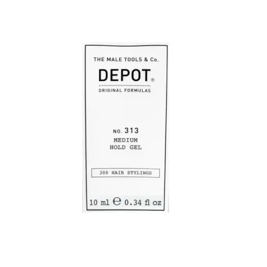 Depot, 300 Hair Stylings No. 313, UV Filter, Hair Styling Gel, Definition & Control, Medium Hold, 10 ml