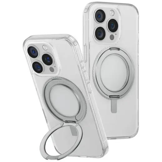 Case UNIQ Swivix for iPhone 16 Pro 360 Rotating Kickstand transparent