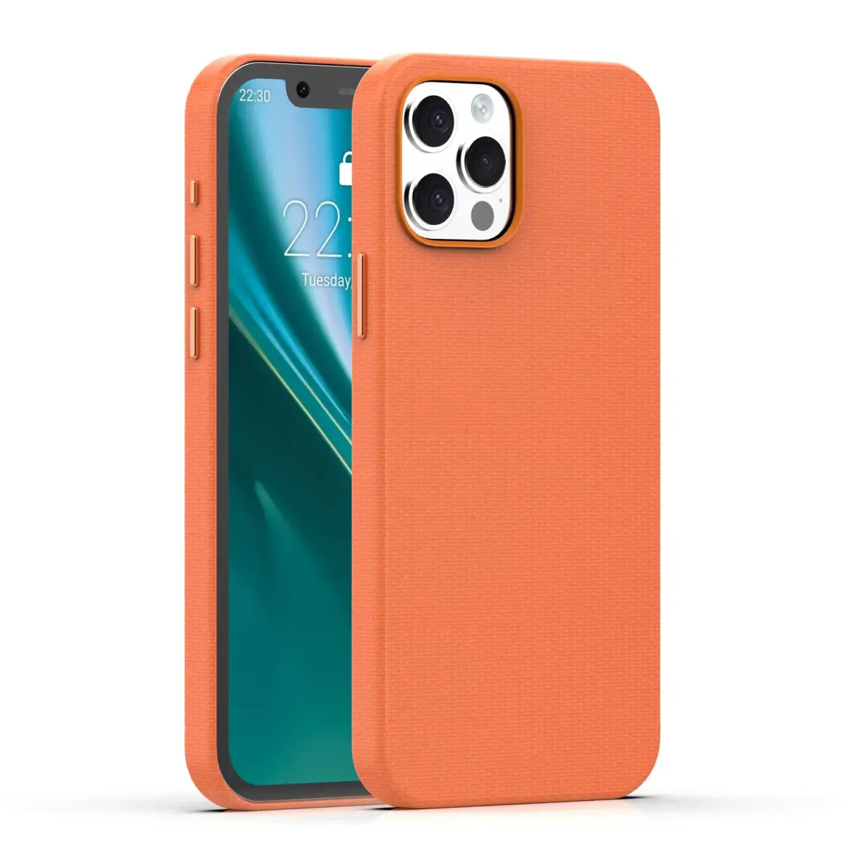 Etteri Elegant Mag maciņš ar MagSafe atbalstu telefonam iPhone 12 | iPhone 12 Pro oranžs
