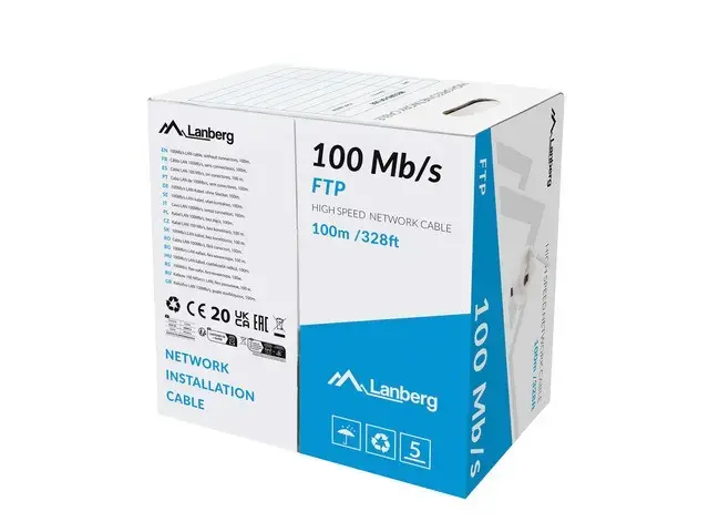 Cable LAN FTP 100MB|S CCA 100M grey