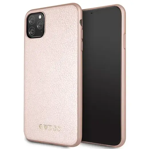 Guess GUHCN65IGLRG iPhone 11 Pro Max różowo-złoty|rose gold hard case Iridescent