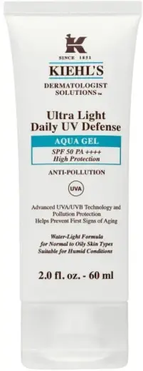 Kiehls Ultra Light Daily UV Defense Aqua Gel 50 SPF - Clear