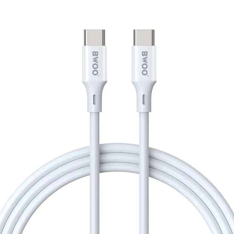 BWOO datu pārraides un uzlādes vads | USB-C uz USB-C | 60W | 2m