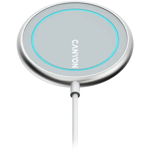 CANYON wireless charger WS-100 15W Magnetic Silver