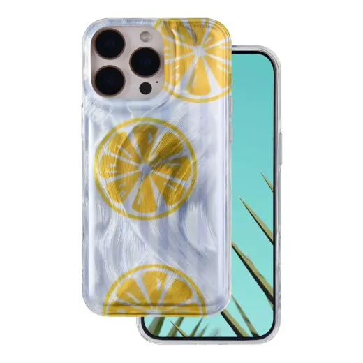 Ultra Trendy Summer telefono dėklas iPhone 15 Pro geltonas