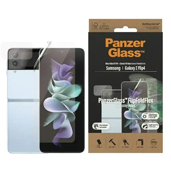 PanzerGlass Ultra-Wide Fit Bundle for Samsung Galaxy Z Flip 4
