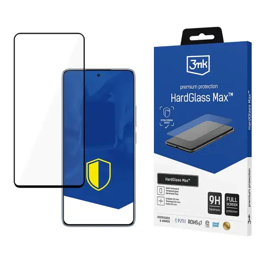 3MK HardGlass Max tempered glass for phone Xiaomi 14T | Xiaomi 14T Pro black