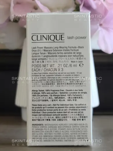 Set Trio, Clinique, Lash Power Extension, Lengthening, Mascara, 01, Black Onyx, 3 pcs, 6 ml