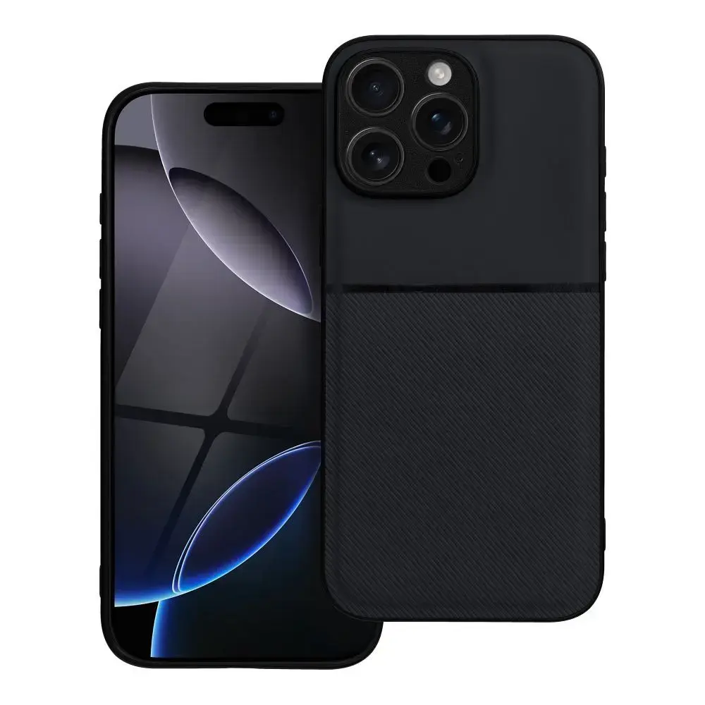 NOBLE maciņš telefonam iPhone 16 Pro Max melns