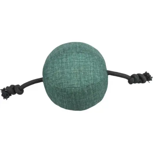 Rotaļlieta suņiem : Trixie CityStyle ball with rope, fabric|rope, recycled, ø 14 × 34 cm