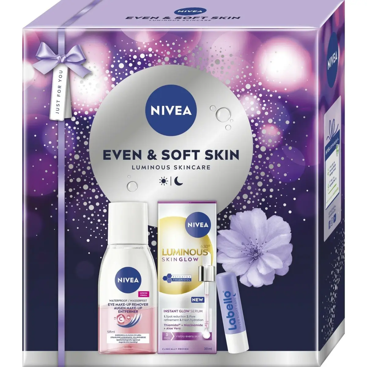 NIVEA, Set Regalo Bellezza, Face Glow Geschenkset-Box (Set per La Cura Del Viso)