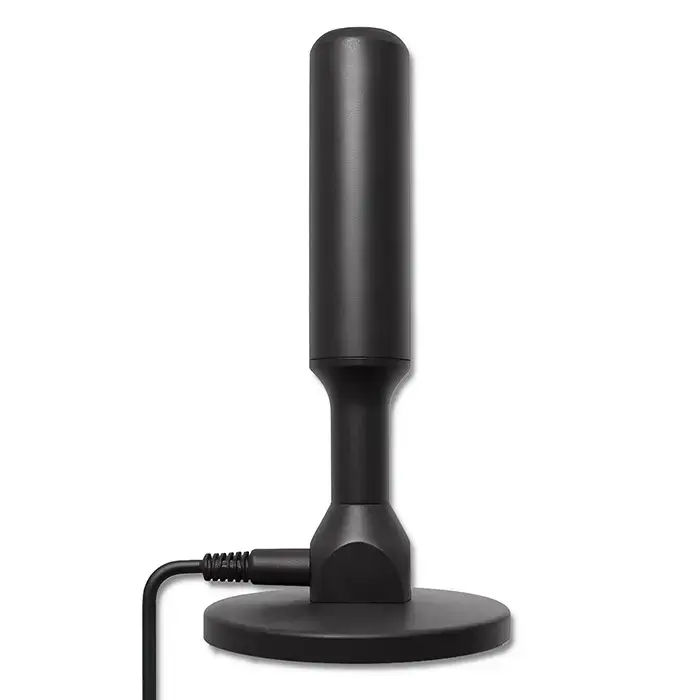 Qoltec Indoor DVB-T2 TV antenna with signal amplifier and magnetic base | 4K | 28dBi | 5m