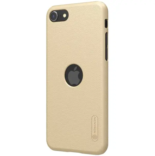 Nillkin Super Frosted Back Cover for Apple iPhone SE 2022|2020 Golden (With Logo Cutout)