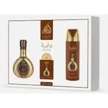 Lattafa Perfumes Masa Gift Set EDP 100 ml, deospray 200 ml and EDP 20 ml 100ml