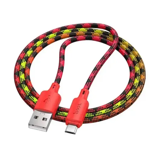 Hoco X116 datu pārraides un uzlādes vads | USB-A uz Micro USB | 12W | 1m | sarkans