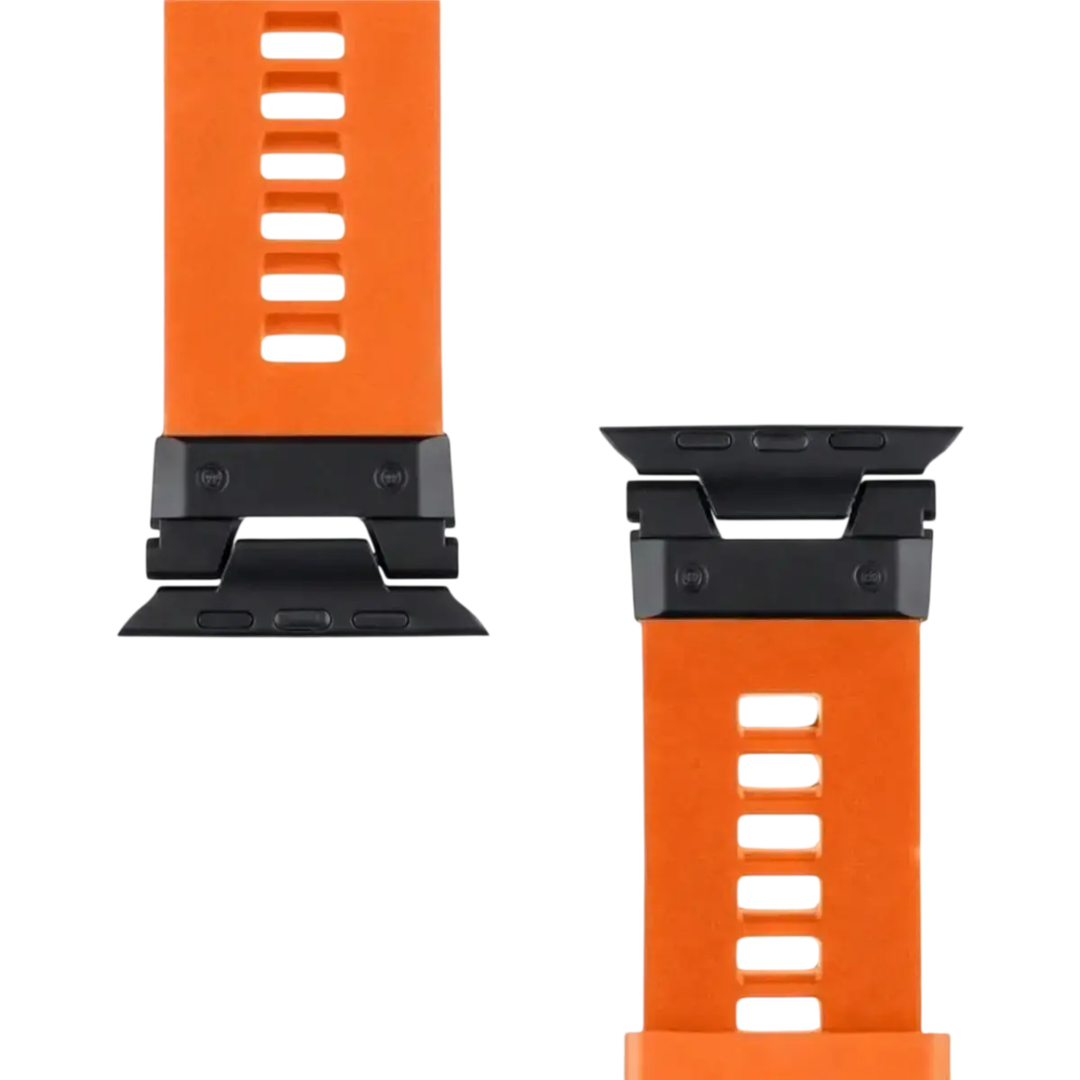 Tactical Tough Band viedpulksteņa siksniņa priekš Apple Watch Ultra | silikons | oranža/melna