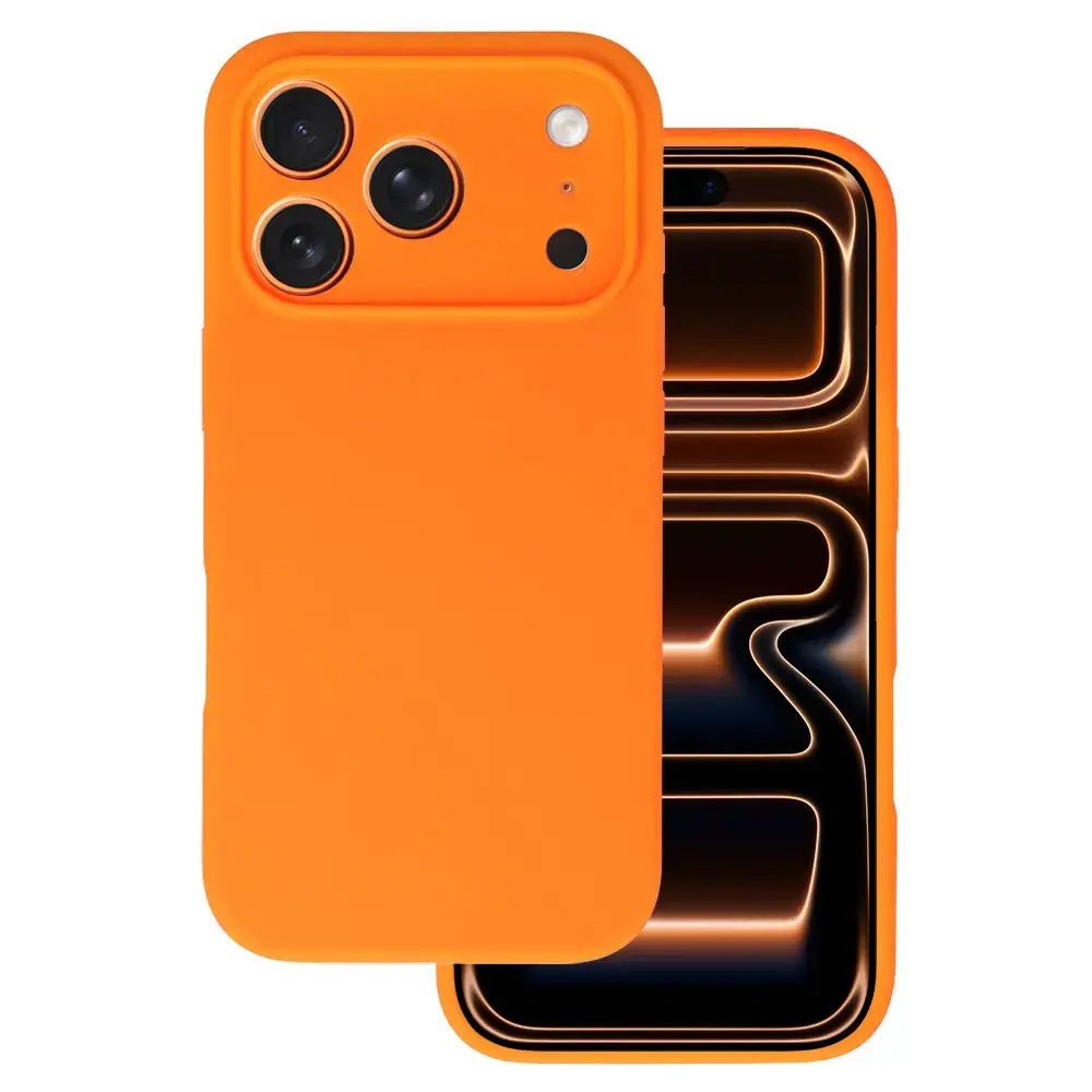 Silicone Lite Case for Iphone 16 Pro orange