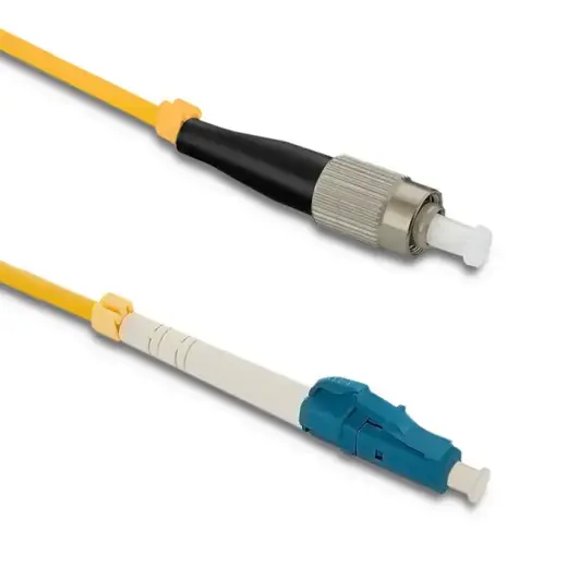 Qoltec Patchcord fiber optic FC/UPC - LC/UPC | Singlemode | 9/125 | G652D | Simplex | 15m